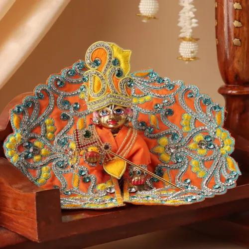 Madhuban Orange Laddu Gopal Poshak