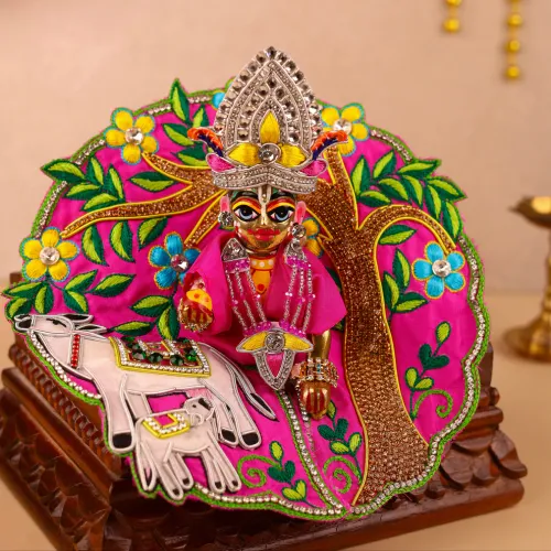 Gau Kripa Magenta Laddu Gopal Poshak