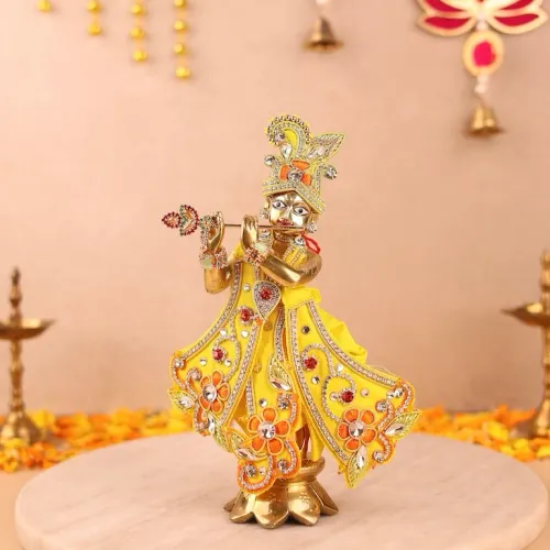 Pushp Mala Yellow Dhoti Patka