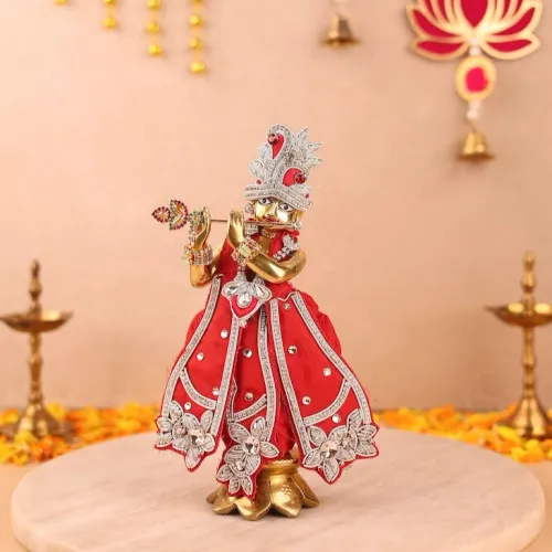 Saawan Sugandh Red Dhoti Patka