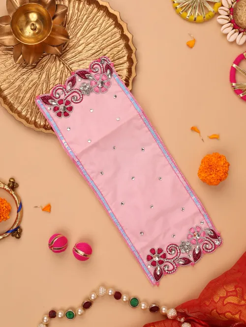 Pushp Mala Pink Odhni ( Size - 4x11 inch )