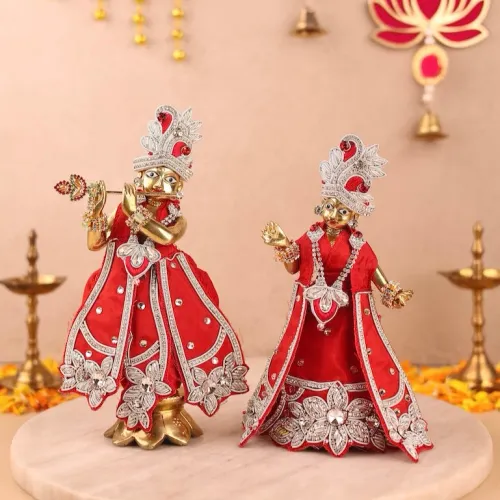 Saawan Sugandh Red Lehenga Dhoti with Patka