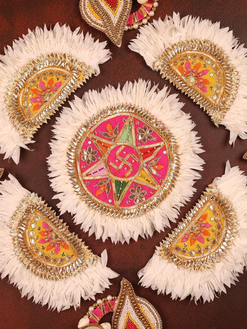 Shankhdeep Rangoli - Set of 9pcs
