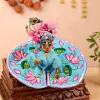 Light Blue Mulmul Cotton Laddu Gopal Poshak thumbnail 1