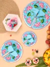 Light Blue Mulmul Cotton Laddu Gopal Poshak thumbnail 5