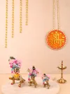 Light Blue Mulmul Cotton Laddu Gopal Poshak thumbnail 4