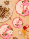 Phulwari Pink Wool Laddu Gopal Poshak 2 Pc Set thumbnail 3