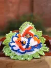 Tricolor Wool Laddu Gopal Poshak 3 Pc Set thumbnail 1