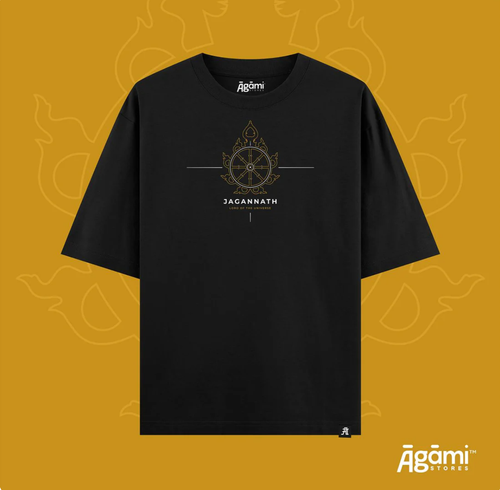 Shree Jagannath – Lord of the Universe | Black Oversized T-Shirt