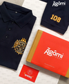 Sanātana Dharma Polo Neck Tshirt | Navy Blue thumbnail 3