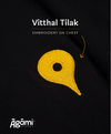 Vitthal Tilak Polo Tshirt - Black thumbnail 4