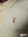 Krishna Tilak Polo Neck T-shirt - Cream thumbnail 1