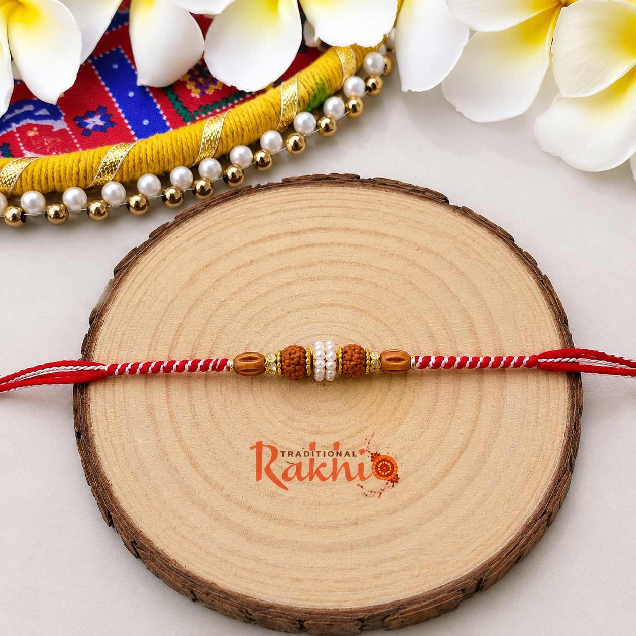 Sacred Rudraksha Rakhi Set (2pcs) product image