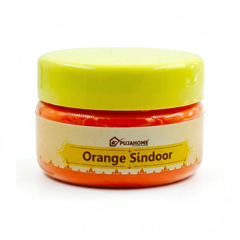 Pujahome Premium Quality Hanuman Ji Sindoor | 100% Pure Orange Sindoor (100 grams) product image