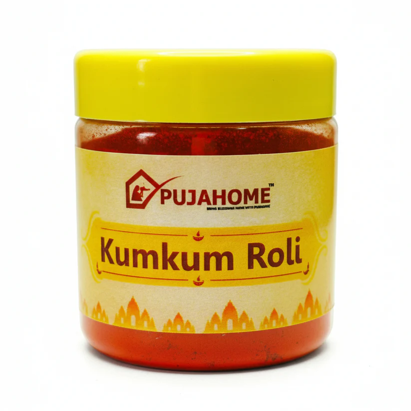 Pujahome Pure Haldi Kumkum Powder - Natural & Pure kumkum (50g) product image