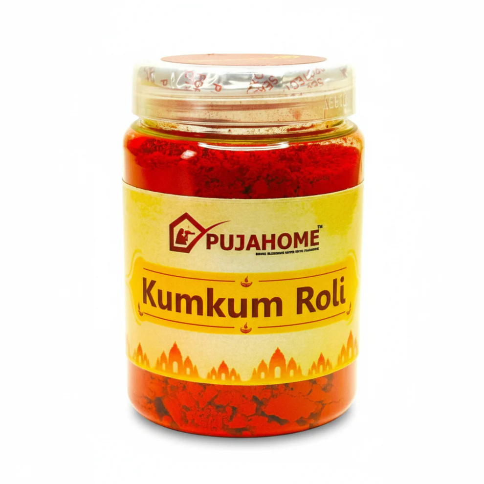 Pujahome Pure Haldi Kumkum Powder | Natural & Pure kumkum (100g) product image