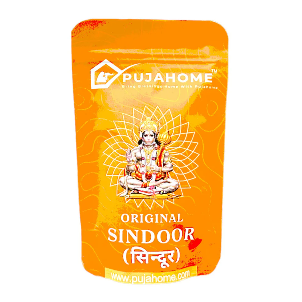 Pujahome Original Hanuman Ji Sindoor | 100% Pure | Pack Of 100Gram product image