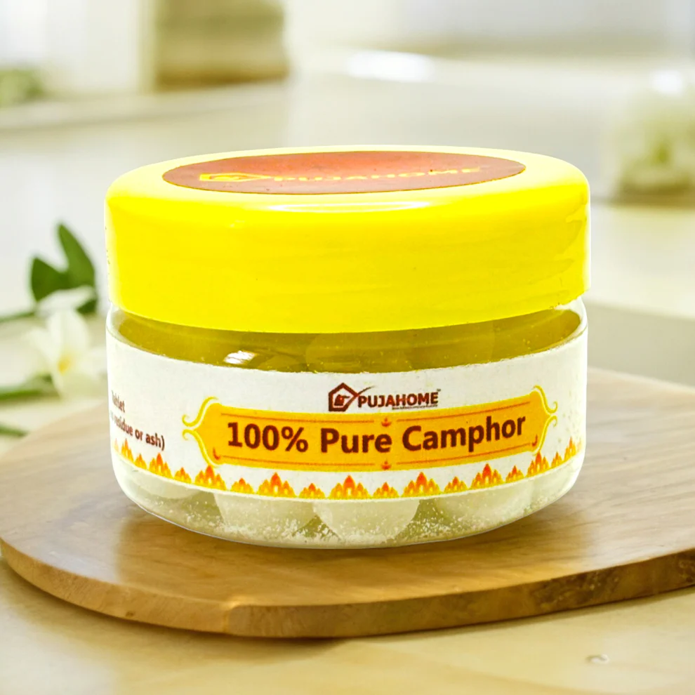 Pujahome Premium Camphor Tablets | Kapoor - Pack of 25 Gram product image