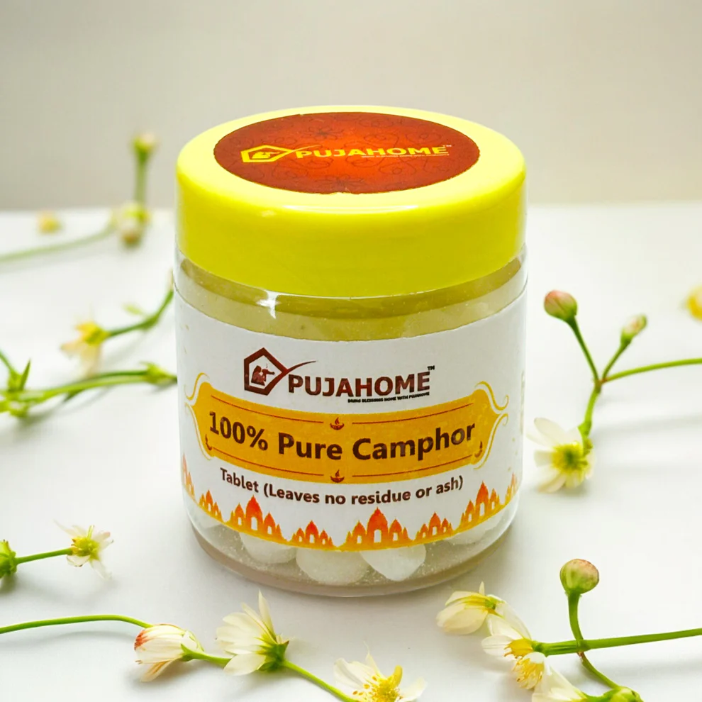 Pujahome Premium Camphor Tablets | Kapoor - Pack of 50 Gram product image
