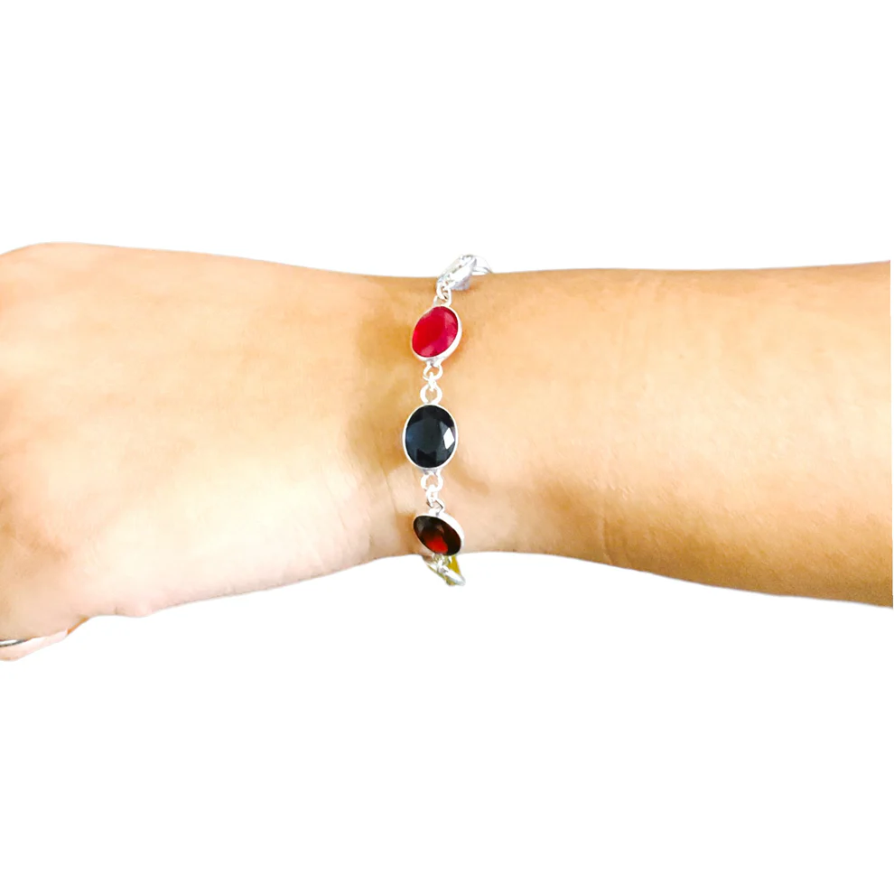 Pujahome Gemstone Bracelet For Men and Women / Navratna / Navgraha Bracelet product image
