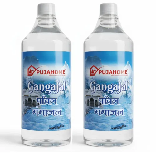 Pujahome Pure Gangajal – Sourced from Rishikesh | 100% Original Ganga Jal for Puja & Rituals 1000 ml