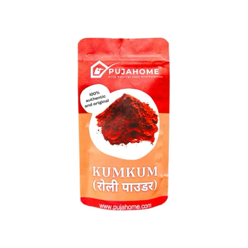 Pujahome Pure Kumkum Powder | Haldi Kumkum Tilak| Roli Kumkum Powder for PUJA and Tilak (100 Gram)