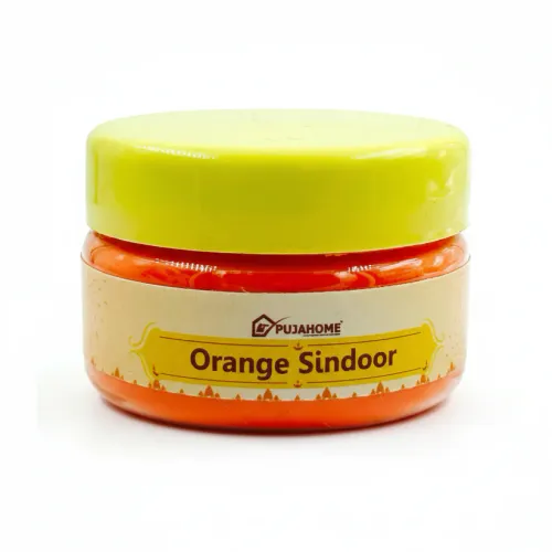 Pujahome Premium Quality Hanuman Ji Sindoor | 100% Pure Orange Sindoor (100 grams)