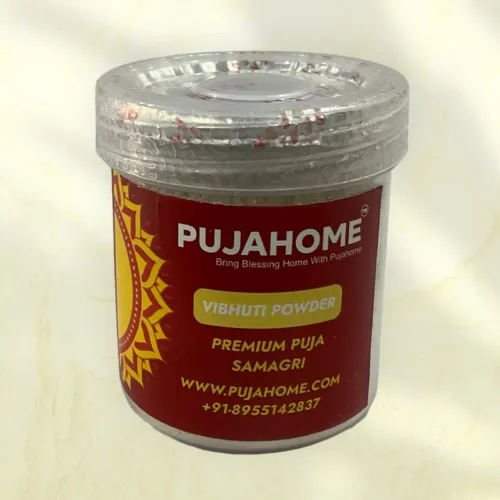 Pujahome Vibhuti Powder(Bhasam) - 25 grams ( Pack of 5 )