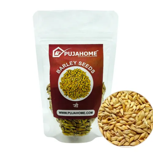Pujahome Organic Nature Raw Barley Seeds Jau For Puja (1 Kg Pack)