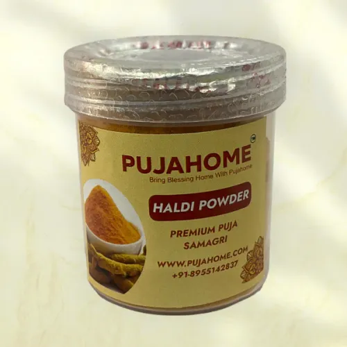 Pujahome Haldi Powder For Puja (20 grams Pack of 5)