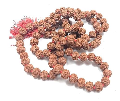 Pujahome Rudraksha Mala (108+1 Guaranteed) 8-9 mm Approx Beads Lab Certified 