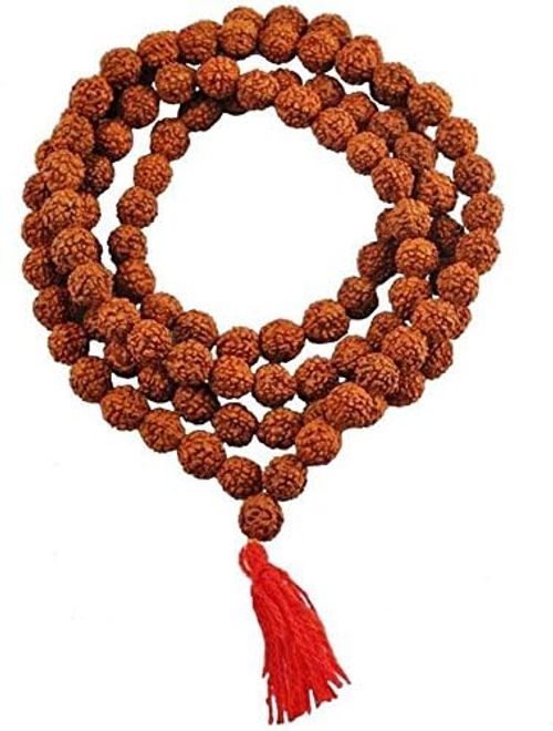 Pujahome Rudraksha Mala Original Lab Certified 108 + 1 Beads | Jap Mala | Perfect for Wearing 