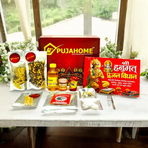 Pujahome Hanuman Chola Kit For Hanuman Puja | Pack of 9 Items