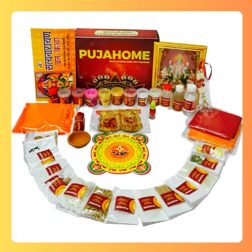Pujahome Satya Narayan Puja Kit (42+ Items) with Katha and Detailed Puja Vidhi