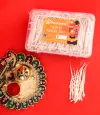 Pujahome Twisted Akhand Jyot Cotton Short Wick (24Hours Burning, White) thumbnail 2