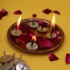 Pujahome Eco-Friendly Cork-Based Floating Oil Wicks Diya Bati Parsi Vat Pack of (250 Wicks) thumbnail 4