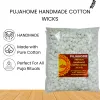 Pujahome Handmade Round Cotton Wicks White (3100 Pieces) thumbnail 2