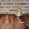 Pujahome Handmade Brass Decorative Puja Bell, Mandir Ghanti (4in x 4in x 5in) - Pack of 1 thumbnail 2
