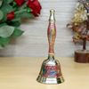 Pujahome Meenakari Pure Brass Pooja Bell l Hand Bell Big Size thumbnail 1