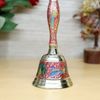 Pujahome Meenakari Pure Brass Pooja Bell l Hand Bell Big Size thumbnail 4