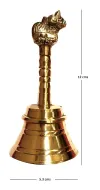 Pujahome Nandi Pooja Bell - 100% Pure Brass thumbnail 4