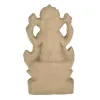 Pujahome Mitti Ganesh Idol | Eco-Friendly Handcrafted Mud/Clay Ganesh Murti (Lotus Ganesha) 4x3 Inch thumbnail 4