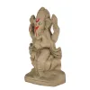 Pujahome Mitti Ganesh Idol| Lotus Ganesh | Eco-Friendly Handcrafted (6.5x3.5 Inches) thumbnail 3