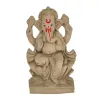 Pujahome Mitti Ganesh Idol| Lotus Ganesh | Eco-Friendly Handcrafted (6.5x3.5 Inches) thumbnail 5