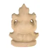 Pujahome Mitti Ganesh Idol | Eco-Friendly Mud/Clay 4 Bhuja Mukut Ganesh Murti | (4x3 Inches) thumbnail 5
