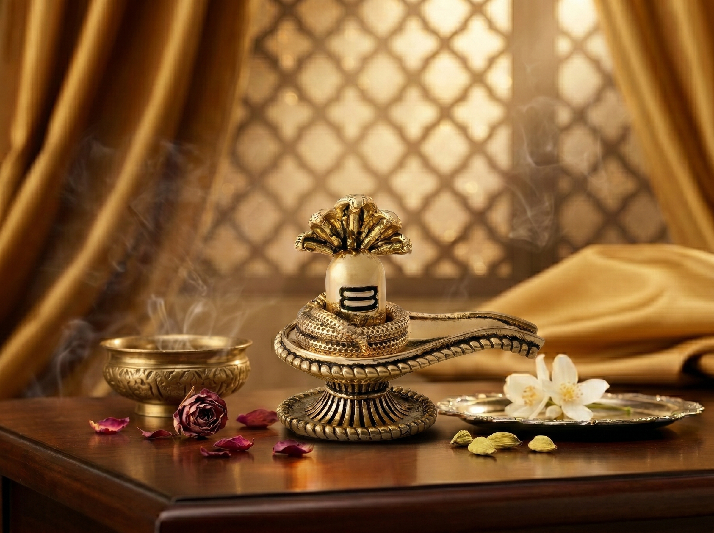 Shivling Brass Idol