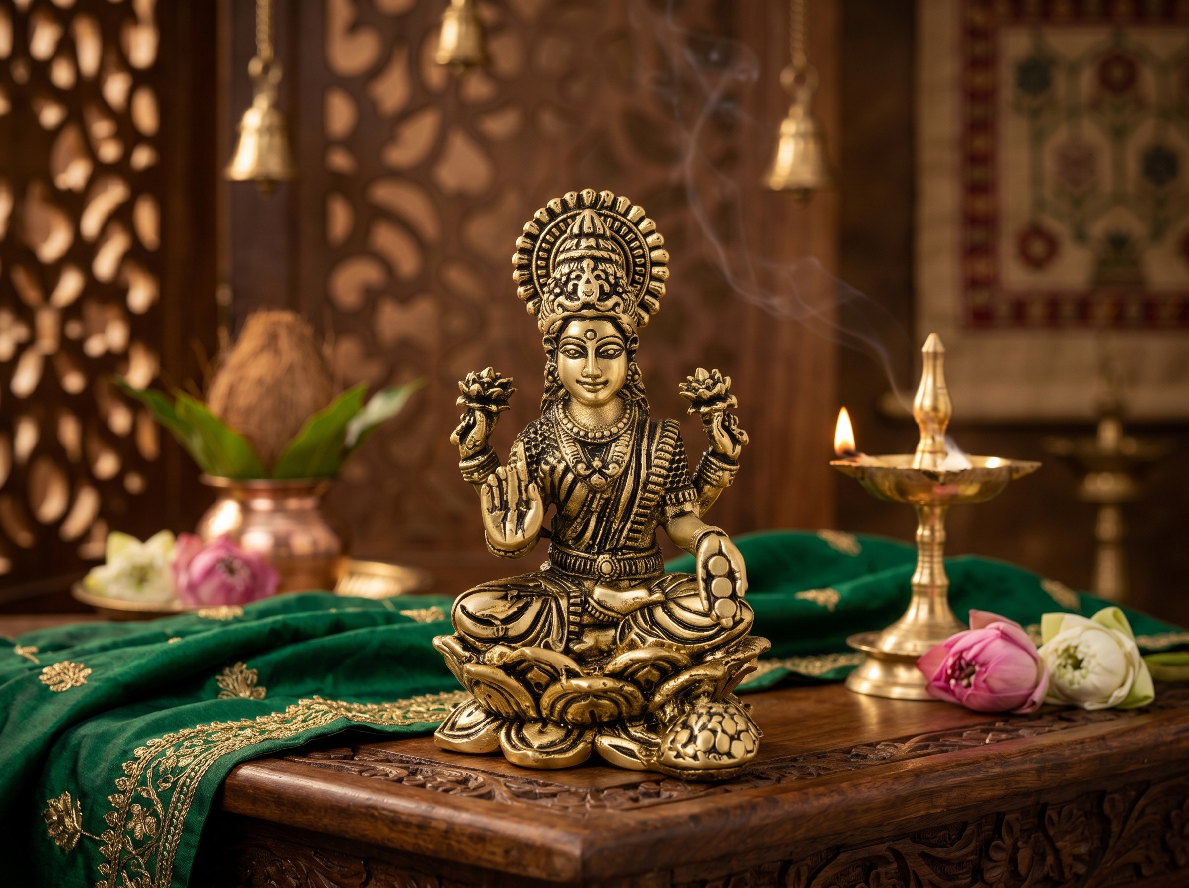 KamalLakshmi Brass Idol ( 2.0 inch )