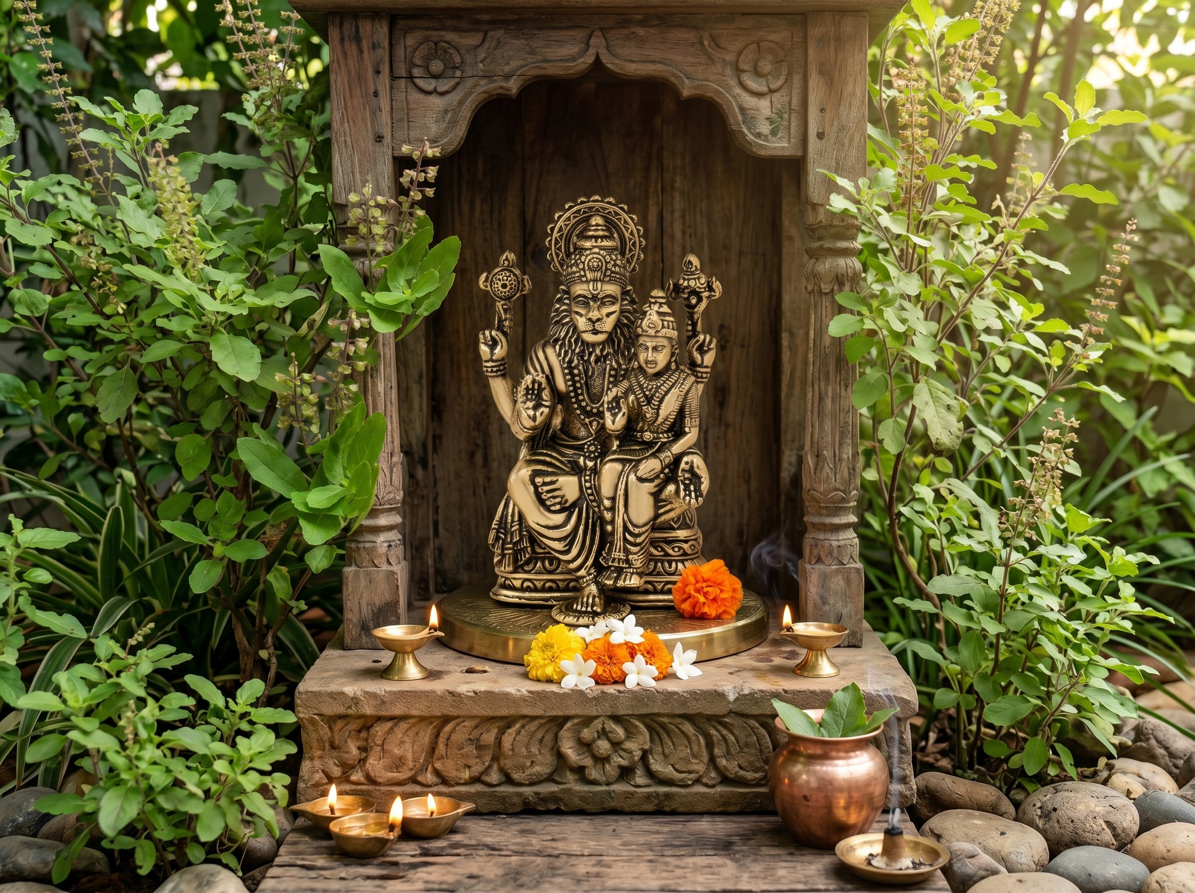 LakshmiNarshimha Brass Idol