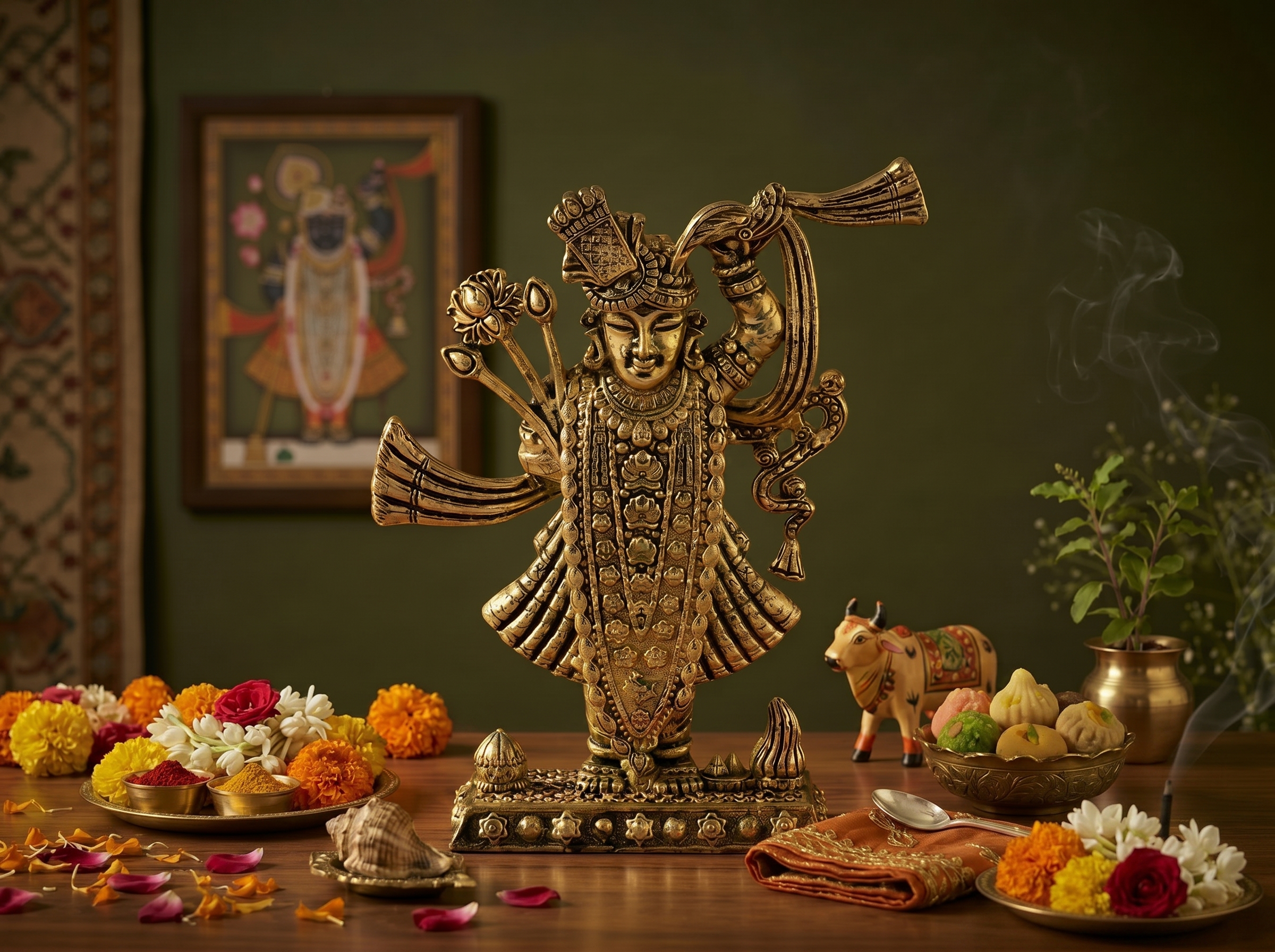 ShreeNathji Brass Idol