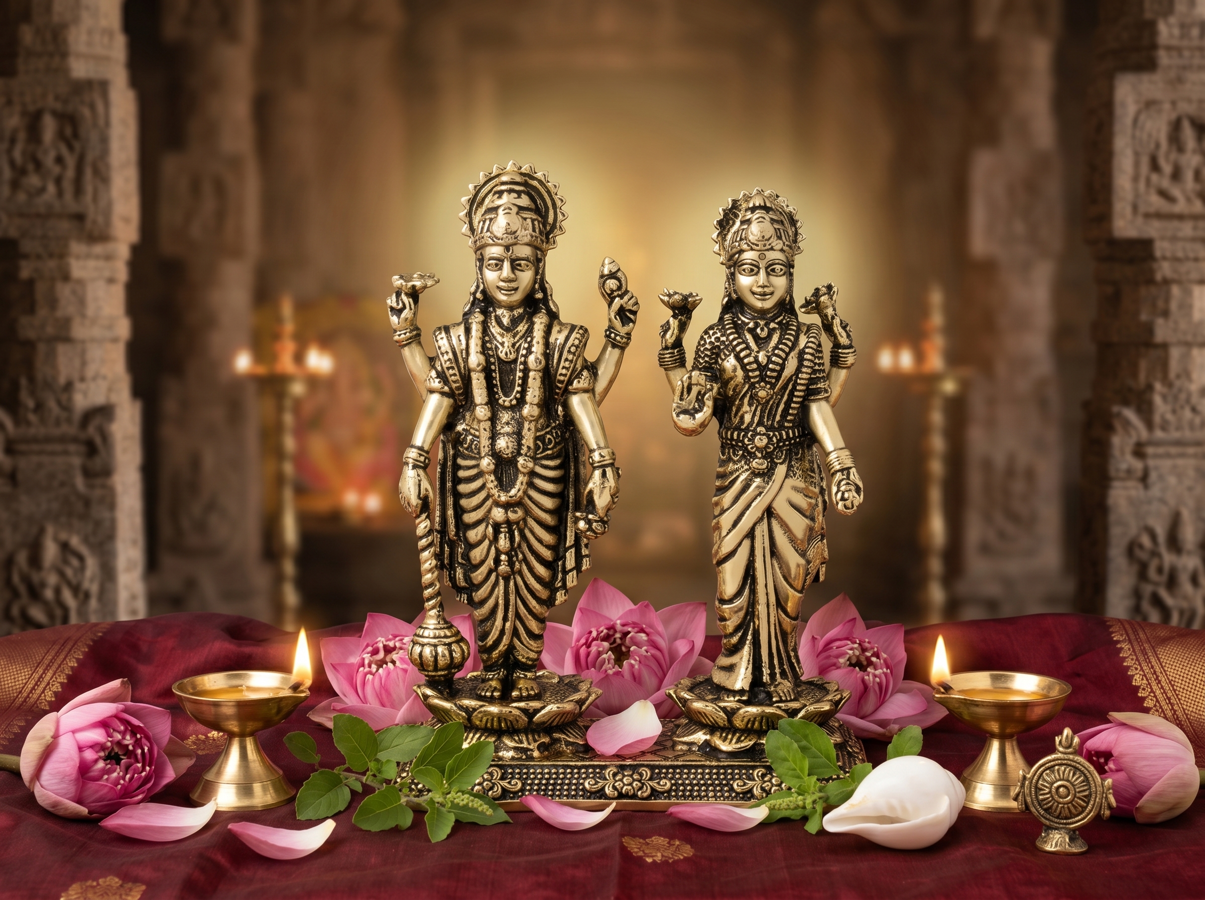 Lakshmi Narayan Brass Idol
